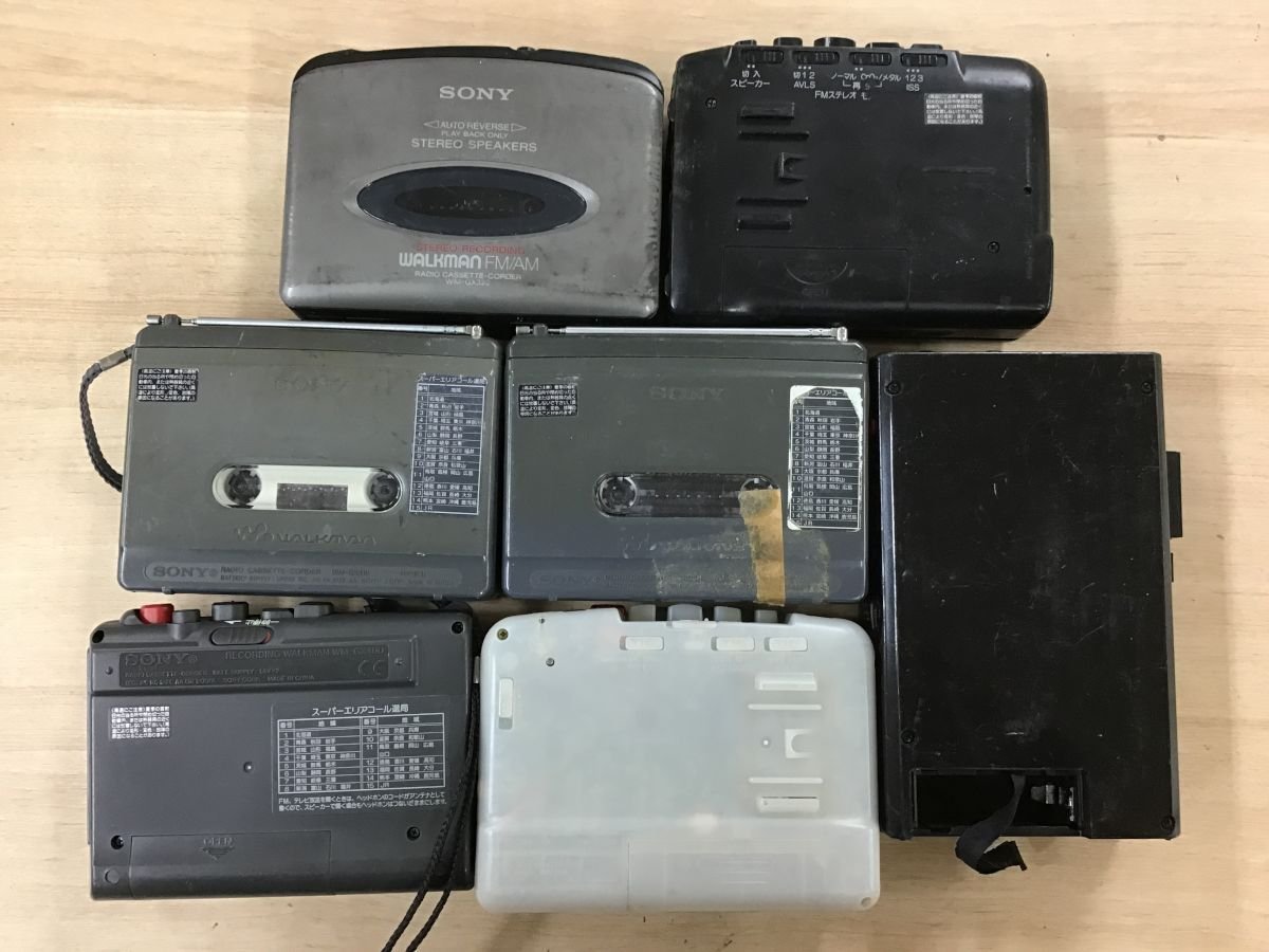 SONY WM-GX322 WM-GX312 WM-GX200 WM-F17 他 ソニー walkman カセットプレーヤー ウォークマン 7点セット◆ジャンク品 [2765W]_画像6