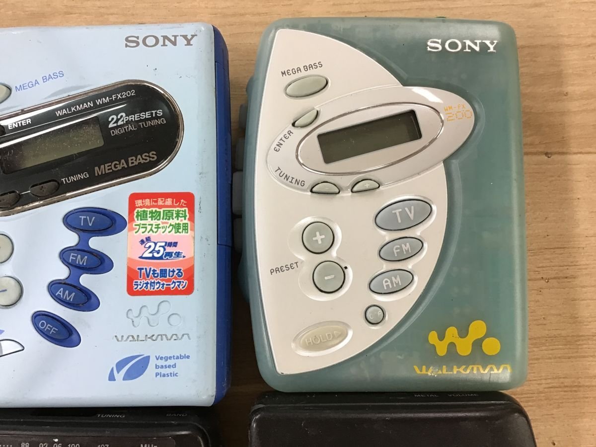 SONY WM-FX202 WM-FX200 WM-FX10 WM-EX314 他 ソニー walkman カセットプレーヤー ウォークマン 6点セット◆ジャンク品 [2752W]_画像3