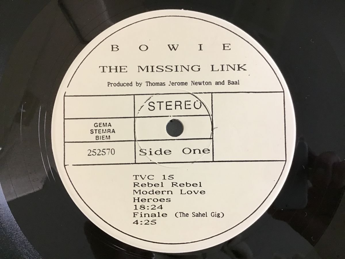 LP / DAVID BOWIE / THE MISSING LINK / ブート [1198RR]_画像3