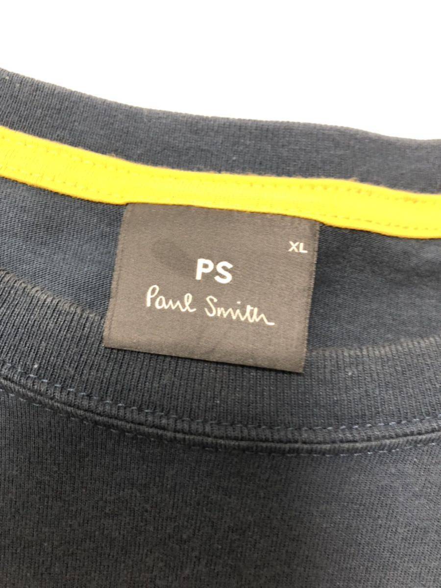 衝撃プライス！【サイズXL！】【大人ベーシックモデル！】【Paul Smith ポールスミス】長袖Tシャツ ネイビー マルチ トップス ロンT N-Y85_画像3