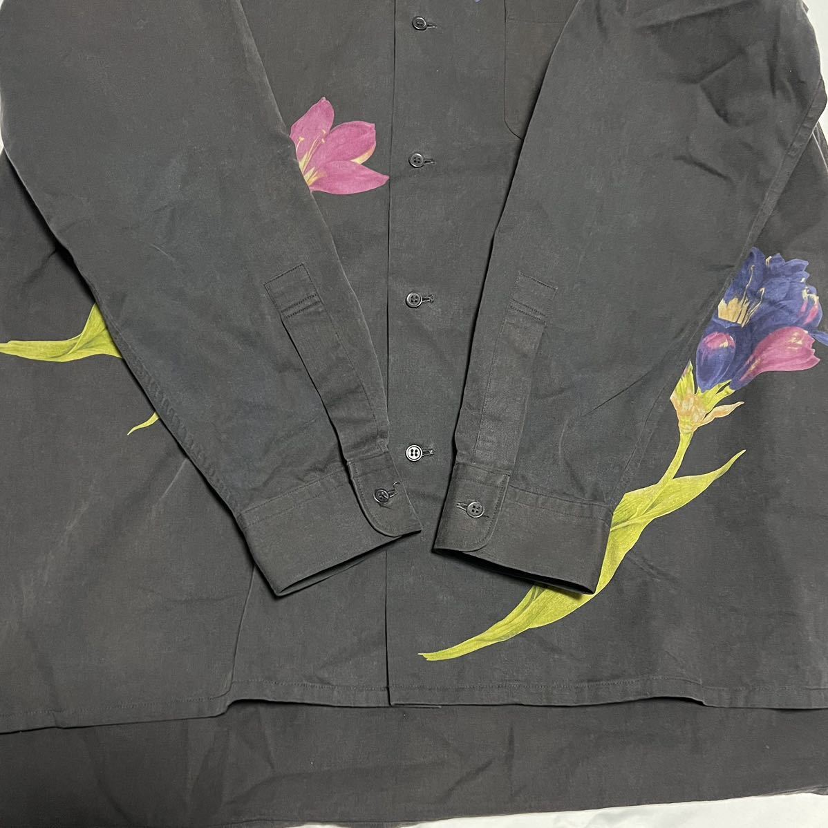Y's for men シャツ フラワープリント コットン 花 Yohji Y's for men シャツ フラワープリント コットン 花 Yohji