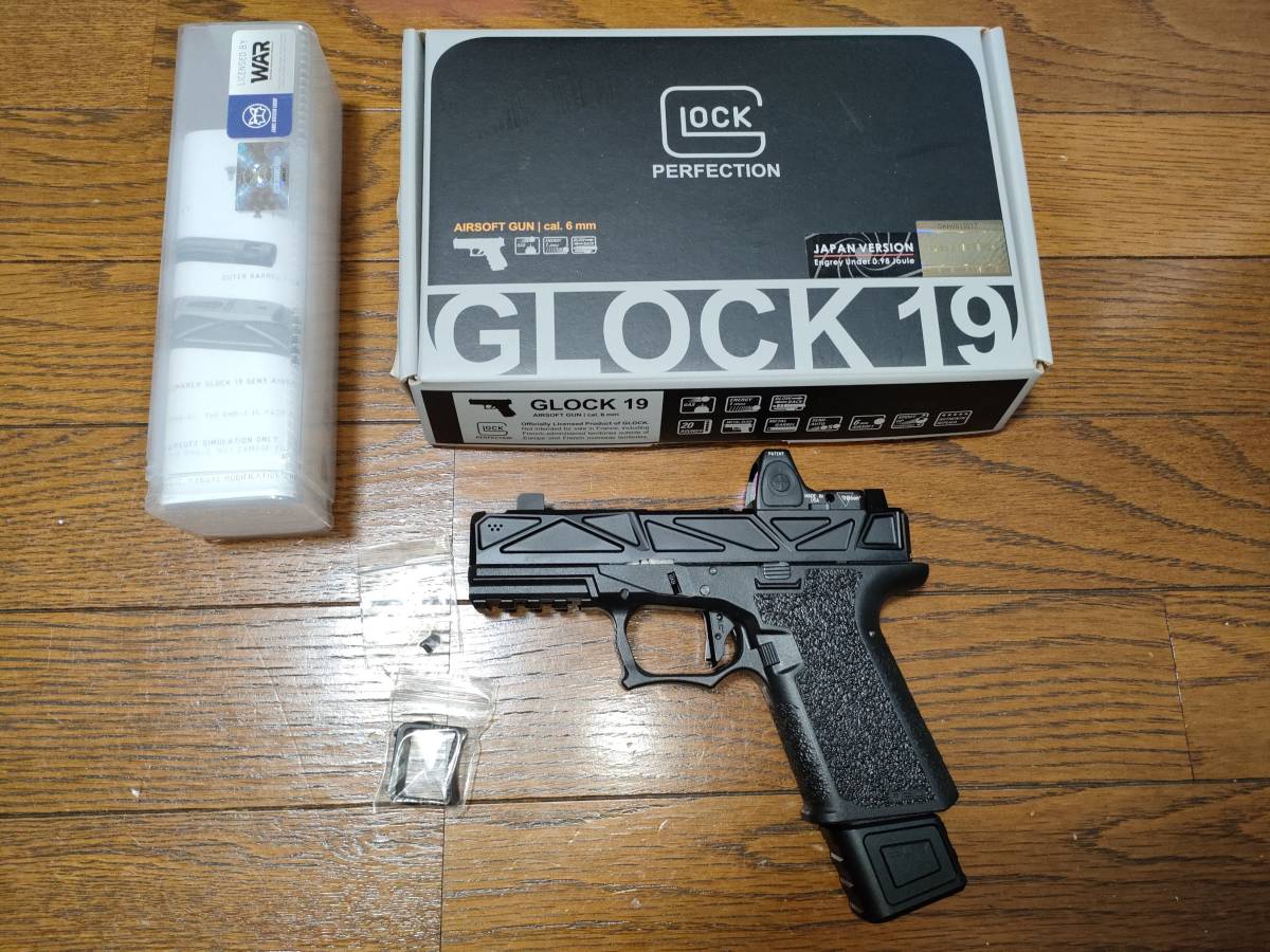 UMAREX/VFC Glock19 Gen 3 JDG WAR Afterburner RMR スライド UMAREX/VFC Glock19 Gen 3 JDG WAR Afterburner RMR スライド