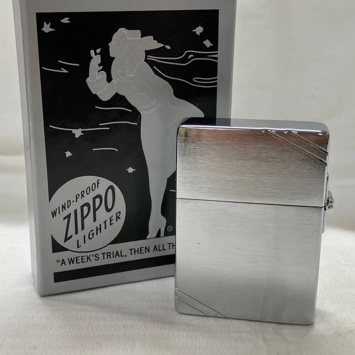 4344-4⑤ZIPPO　ジッポ　1935　レプリカ　喫煙具　ライター　外箱_画像1