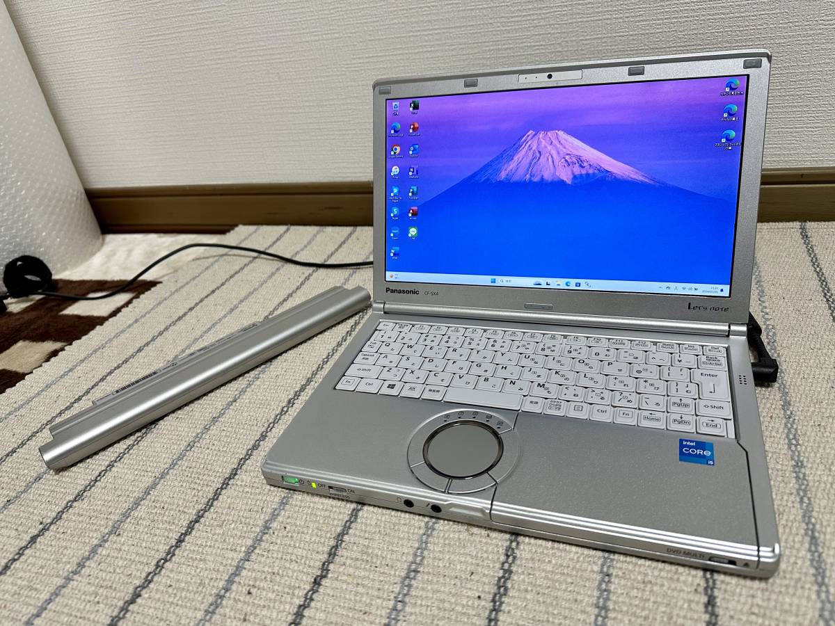 Win11Pro Office2021 i5 5300U 8GB 新品SSD480GB DVD USB3.0 Bluetooth HDMI Webカメラ 高解像度 年賀状 地デジ 初心者歓迎 Let's note