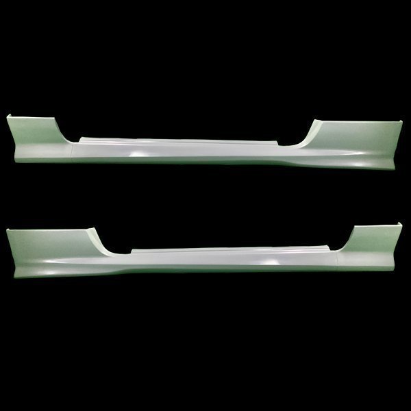 S15 15 シルビア サイド ステップ スポイラー 純正 オプション デザイン 分割風溝付き FRP製 エアロ 左右セット　シンプル　ドレスアップ_画像1