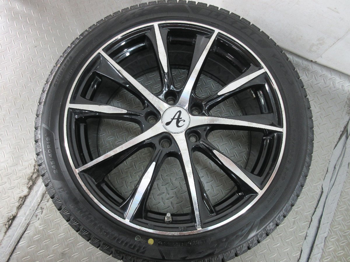 ■中古タイヤホイール■ BRANDLE-LINE SPEED AC-Ⅲ 19インチ 8J +45 5H 120 BRIDGESTONE VRX3 245/40R19 AW 激安 送料無料 K81の画像6