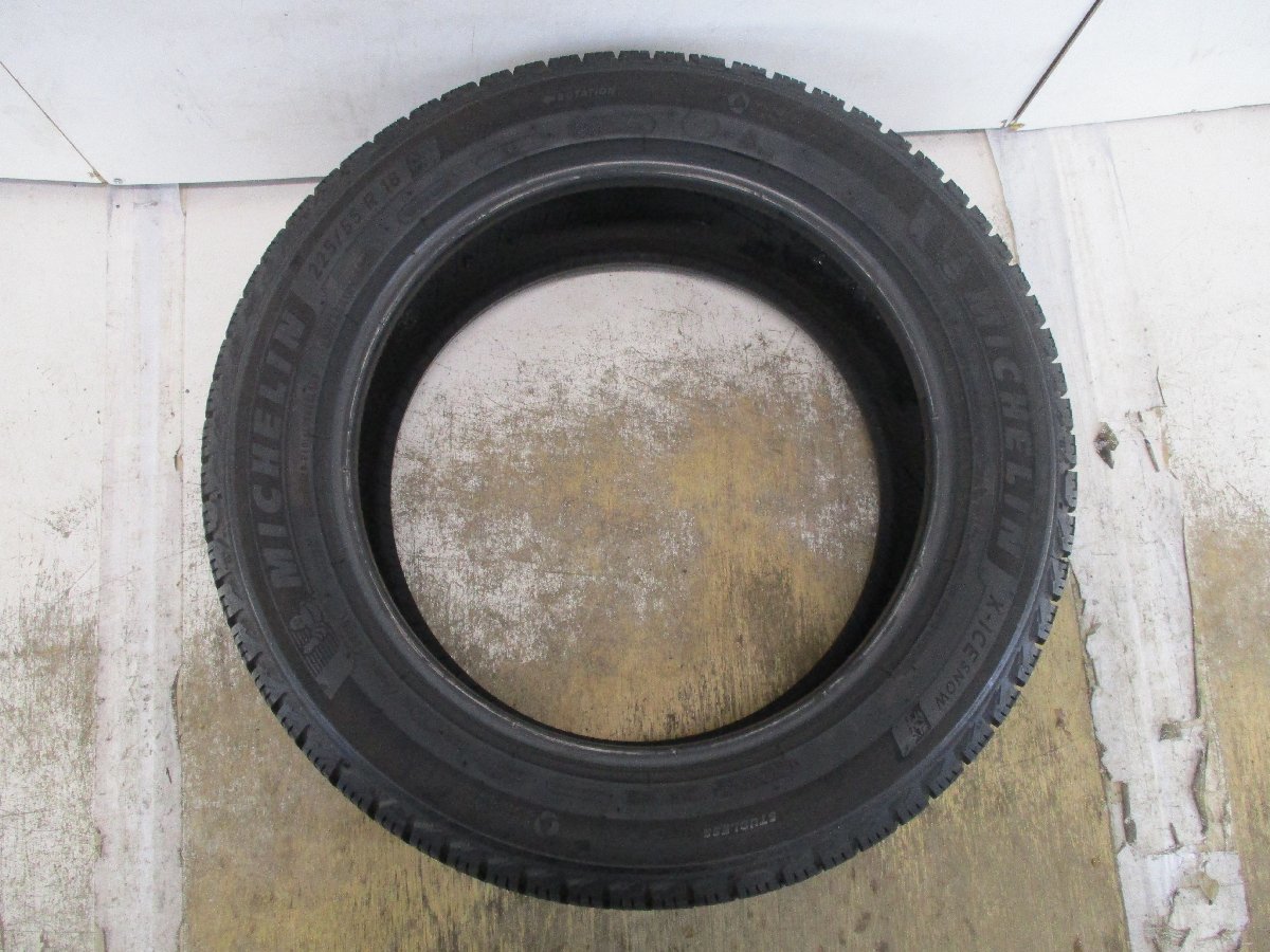 ■中古タイヤ■　225/55R18 102H MICHELIN X-ICE SNOW エルグランド デリカD:5 フォレスター等 4WD 冬タイヤ 激安　送料無料　B185_デリカ