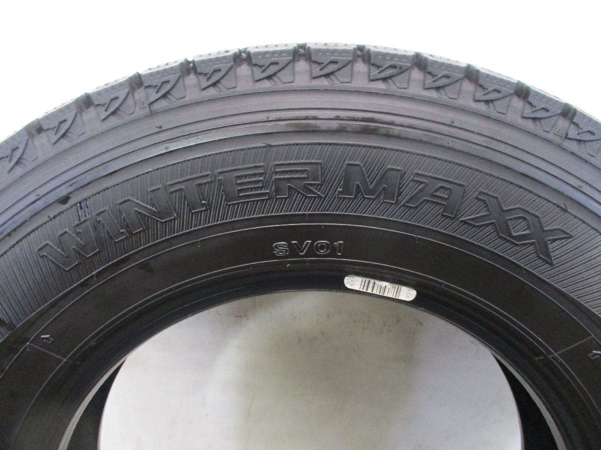 ■中古タイヤ■ 165R13 8P.R.LT DUNLOP WINTERMAXX SV01 ラクティス トレジア iQ XBEE等 4本 冬タイヤ スタッドレス 激安　送料無料 B236_WINTERMAXX SV01