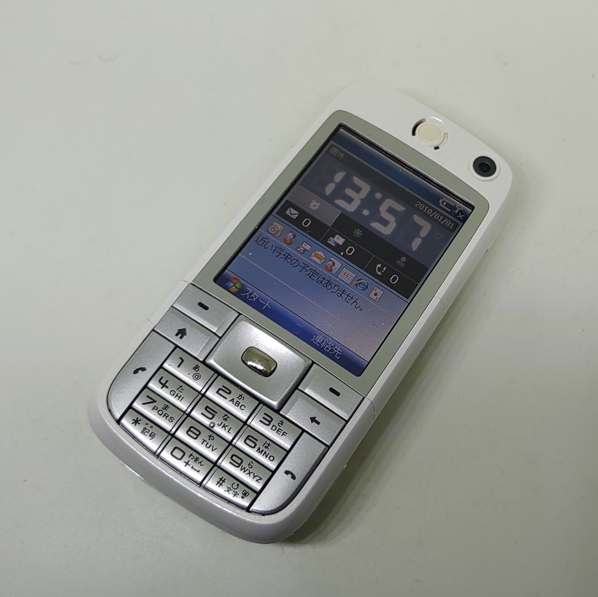 X03HT Windows Mobile6 キーボード付スマホ HTC softbank 解約SIM付 大容量電池_画像4