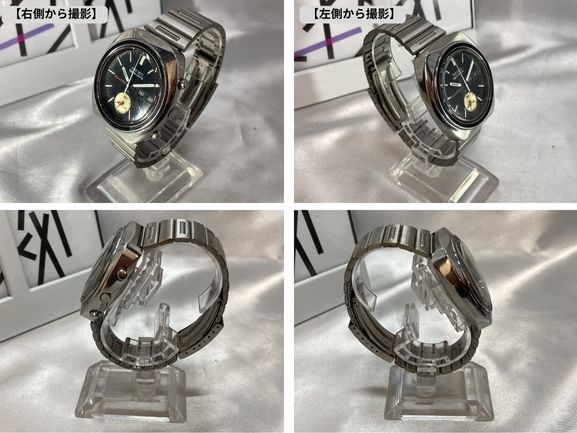 【不動品】SEIKO セイコー ５スポーツ クロノグラフ 自動巻き 文字盤:色:シルバー ジャンク品_画像5