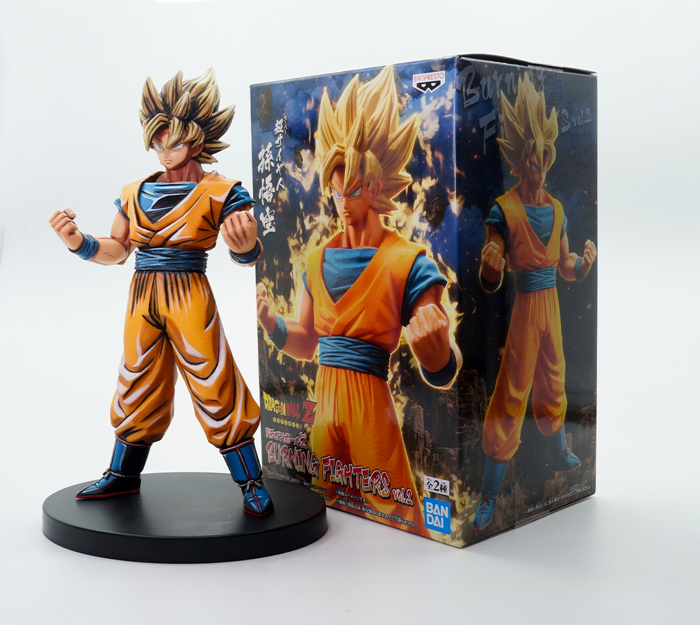 1/8スケール　バンプレスト　ドラゴンボールZ　BURNING FIGHTERS　vol 1.2　超サイヤ人孫悟空　2Dリペイントフィギュア　塗装完成品_画像9