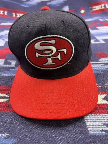 Yahoo!オークション - Vintage San Francisco 49ers Big Logo Wool Sna...