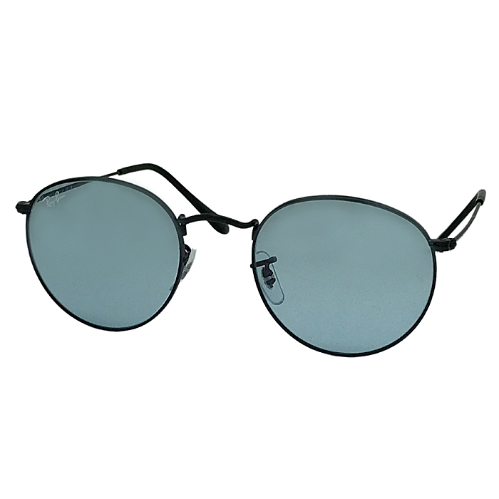 RAYBAN sunglasses brand RayBan ROUND METAL blue gray rb-3447-002-64