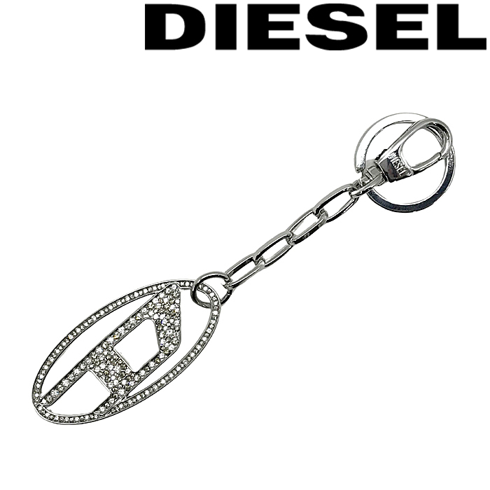 DIESEL キーホルダー キーリング ブランド ディーゼル HOLY-C シルバー x09691-p5607-ha060_画像1