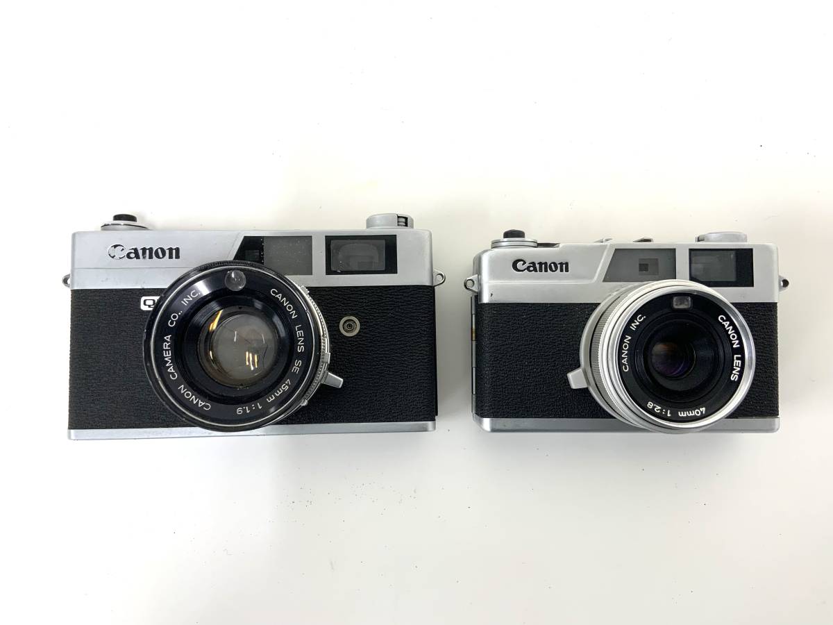 営0512−132 2439 【1円スタート】 Canon キャノネット　まとめて10点　QL17G-Ⅲ QL17 QL19 28 フィルムカメラ 現状品 動作未確認_画像8