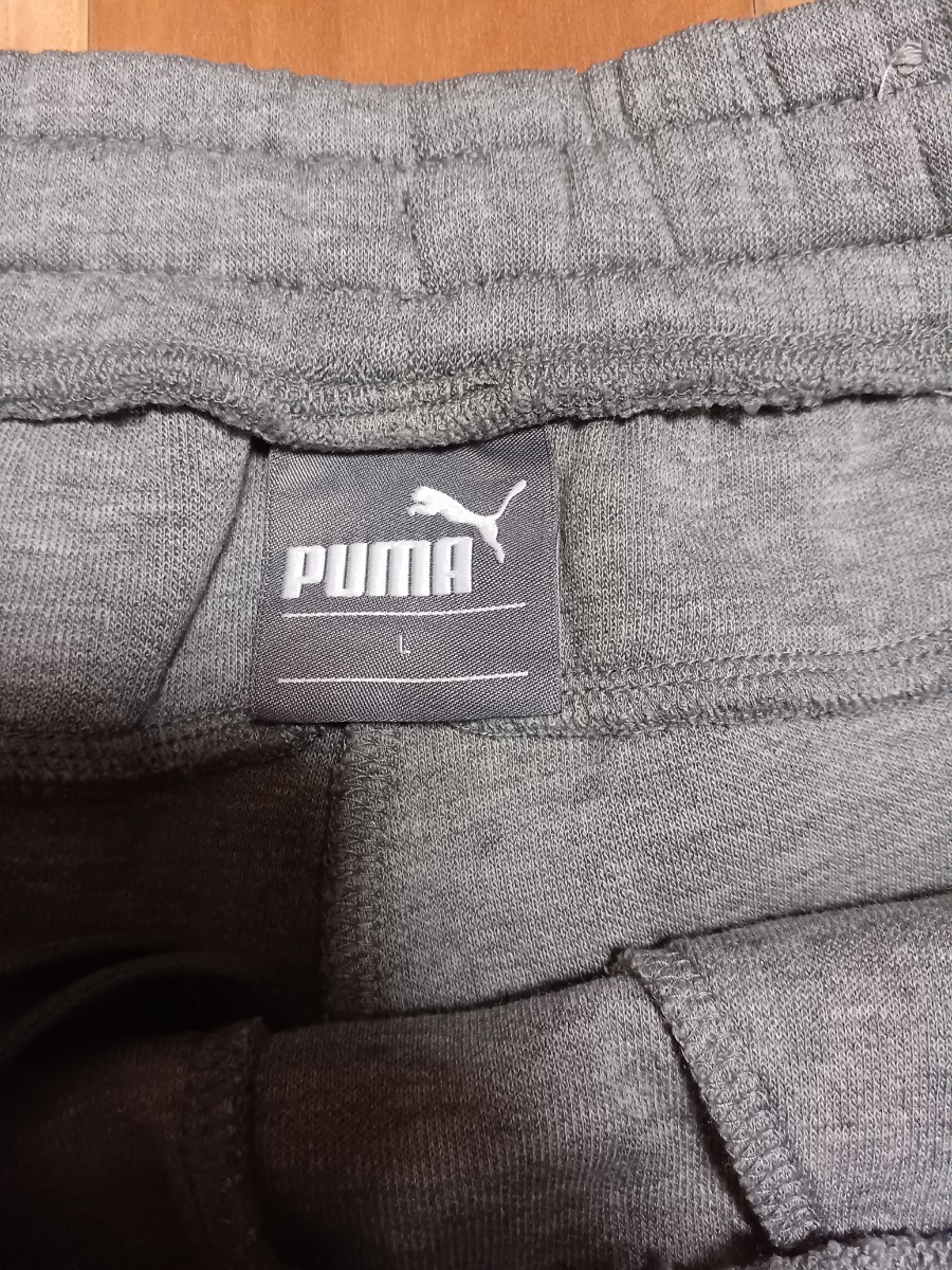 PUMA プーマ スウェット ハーフパンツ L グレー_画像2