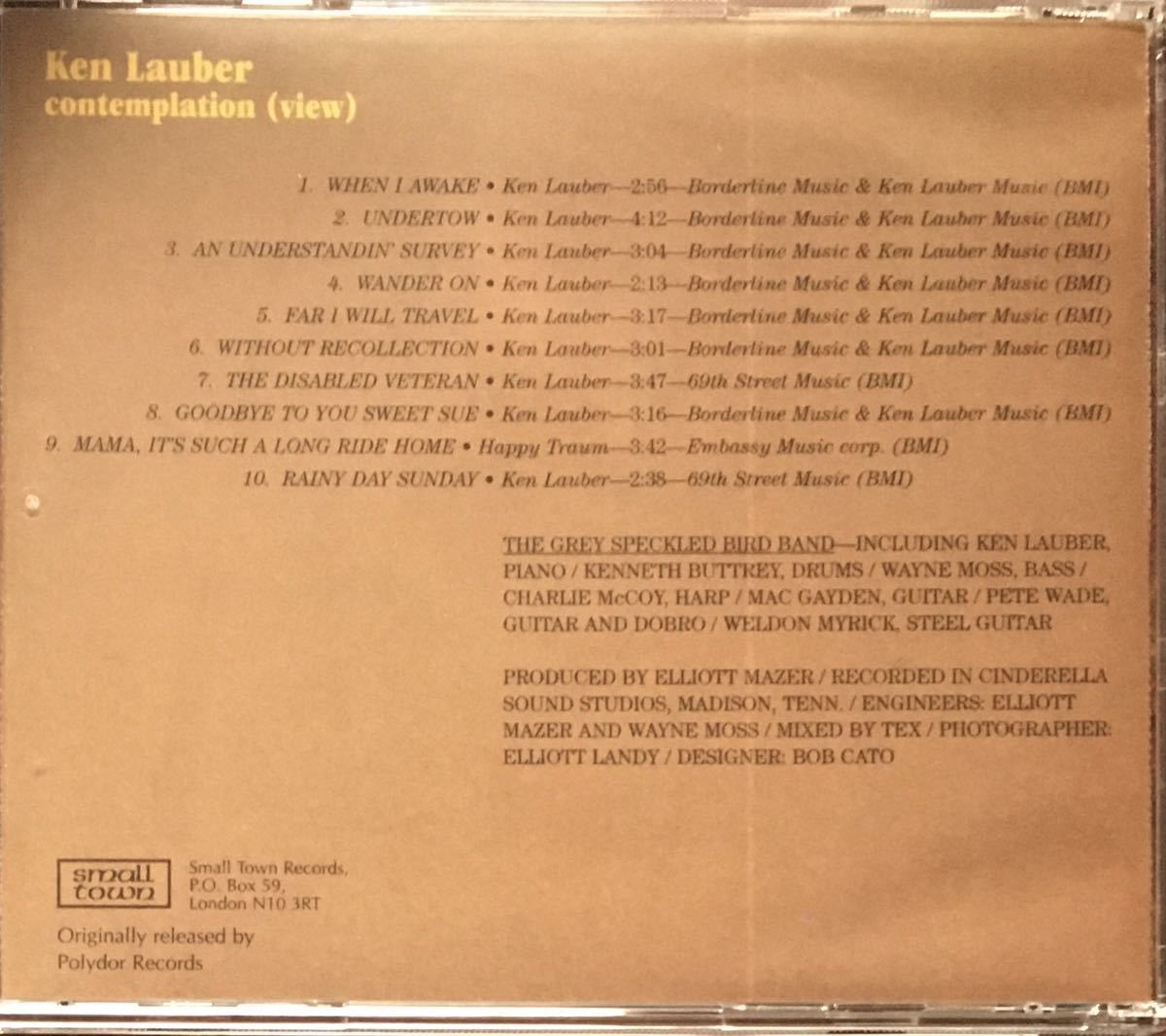 Ken Lauber [contemplation(view]69年傑作！/カントリーロック/スワンプ/シンガーソングライター/名盤探検隊/AREA CODE 615関連_画像2