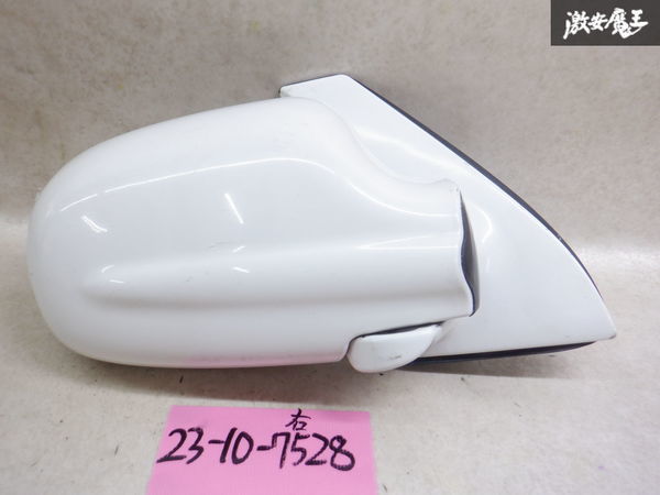 【最終値下】 動作OK ダイハツ純正 L700S L710S ミラジーノ ミラー サイドミラー ドアミラー 右 右側 運転席側 ホワイト系 5ピン 棚2O15の画像1