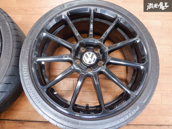 【そのまま走行OK!!】NEUSPEED ニュースピード RSe11R ホイール 18インチ 8.5J +45 PCD112 4本 S007A 225/40R18 ゴルフ 7R VW ★ 棚1H13_画像3