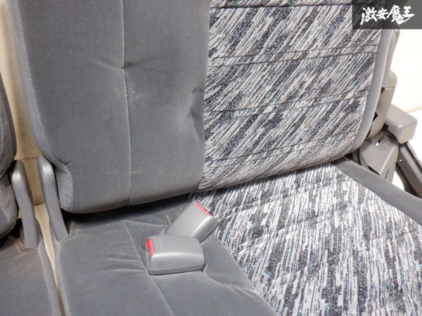トヨタ純正 KZJ78W ランドクルーザープラド ランクル プラド サードシート 後部座席 左右 セット グレー系 ヘッドレスト付 棚2D15の画像5