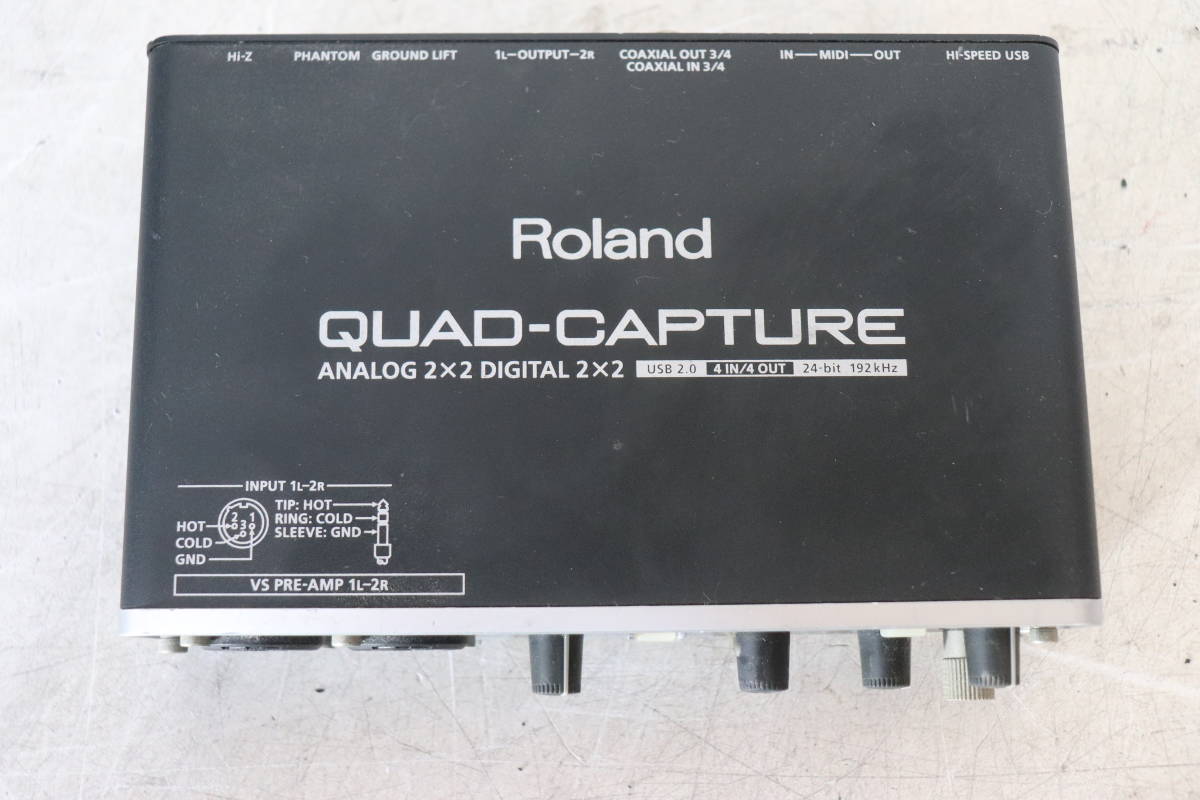 Y06/481 Roland ローランド QUAD-CAPTURE UA-55 オーディオインターフェース 動作未確認 ジャンク_画像2