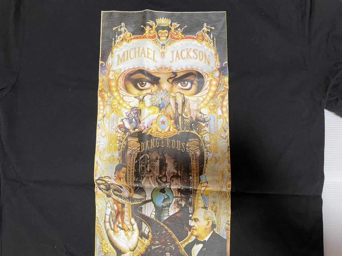 MICHAL JACKSON/Tシャツ/M/コットン/BLK/マイケルジャクソン ロックTシャツ_画像2