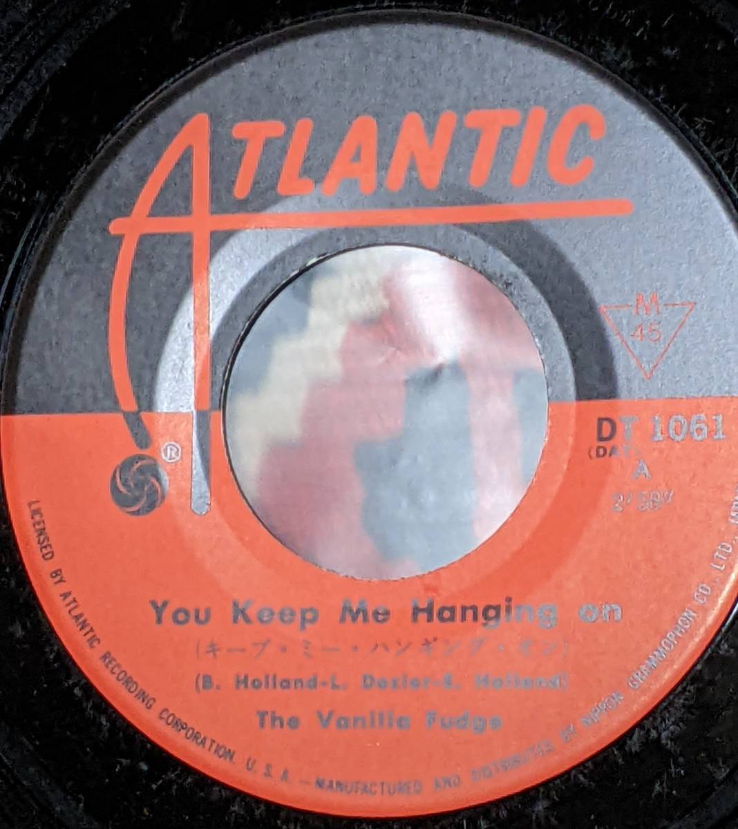 60's 　ヴァニラ・ファッジ Vanilla Fudge (国内盤\400 グラモフォン盤 7inch)/ キープ・ミー・ハンギング・オン Atlantic DT-1061 1968年_画像4