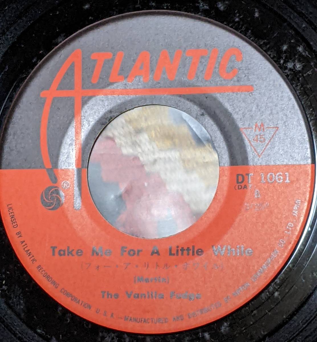 60's 　ヴァニラ・ファッジ Vanilla Fudge (国内盤\400 グラモフォン盤 7inch)/ キープ・ミー・ハンギング・オン Atlantic DT-1061 1968年_画像5
