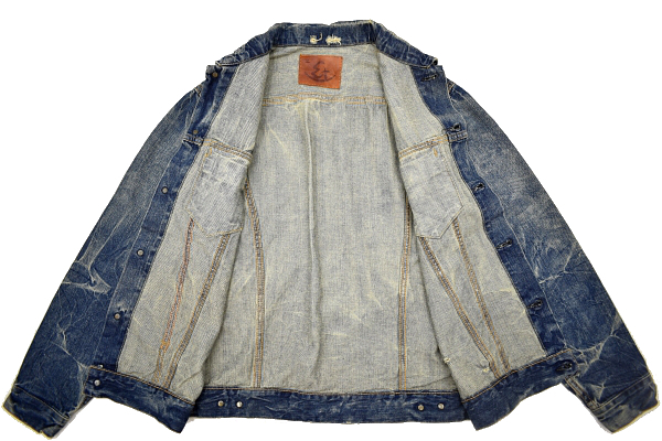 G-1061* beautiful goods *. middle Kurashiki atelier ETERNAL Eternal 54872* made in Japan Vintage & damage processing Denim G denim jacket Tracker jacket L