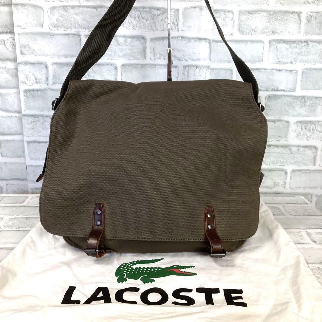 627 新品タグ付未使用 ラコステ LACOSTE ショルダーバッグ 難あり_画像1