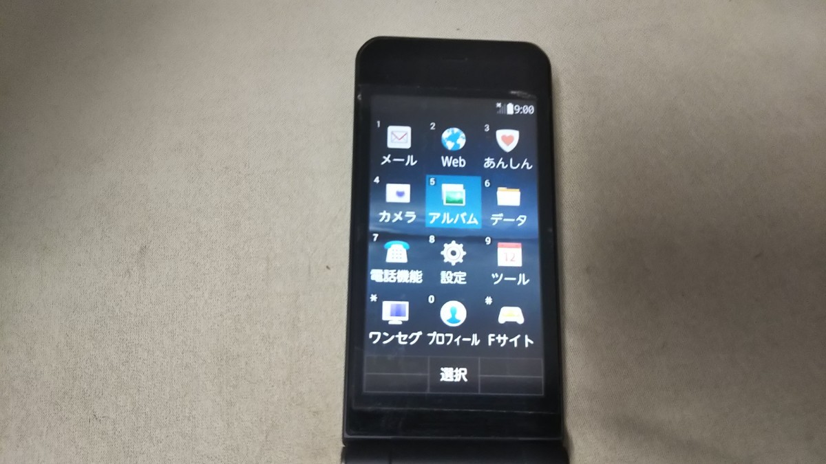 DG4934 docomo SIMフリー ARROWSケータイ F-05G FUJITSU 4Gガラホ 簡易確認＆簡易清掃＆初期化OK 判定○ WebにてSIMロック解除手続受付済み_画像3