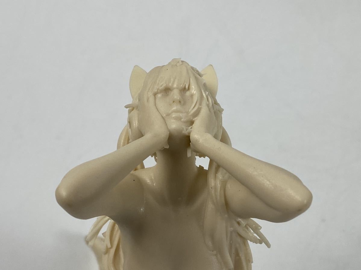 【福蔵】西洋美術 置物 女性 美人 裸婦 ヌード 樹脂製 美少女 巨乳 女神 高11.7cm_画像6