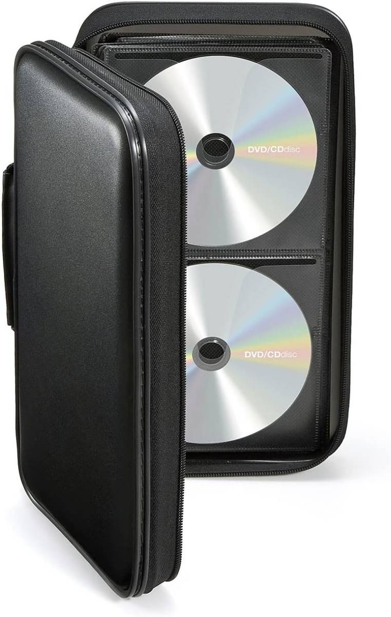 サンワサプライ ポリプロピレン DVD・CDセミハードケース(96枚収納・ブラック) FCD-WL96BK_画像3