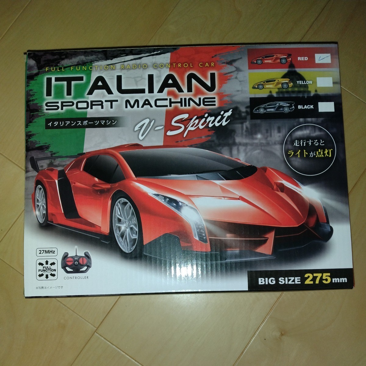 【レッド】RC イタリアンスポーツマシン　V-Spirit　ラジコンカー_画像1