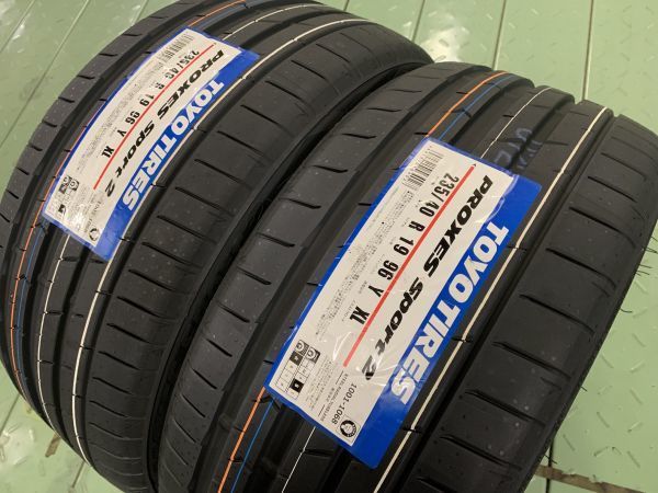 □【送料税込新品２本価格】235/40R19 96Y XL TOYO PROXES SPORT2 プロクセス スポーツ2 235/40-19 トーヨー 国産 マークX IS S60 夏用_画像2