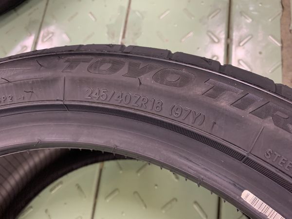 ◆【送料税込新品４本価格】245/40ZR18 97Y XL TOYO PROXES SPORT2 プロクセススポーツ2 245/40-18 トーヨー WRX GT-R GTO ランエボ 夏用_画像9