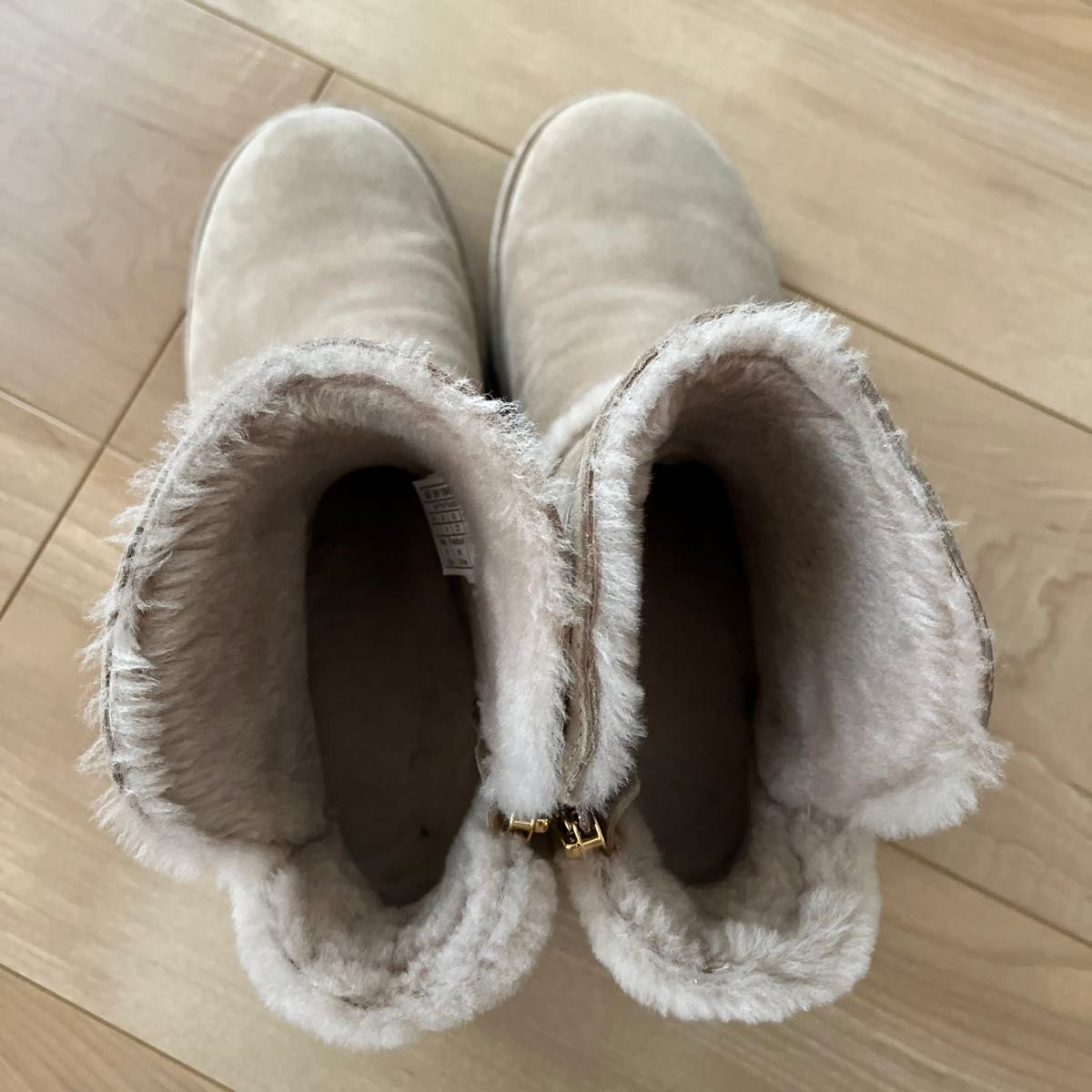 UGG アグ　ZIPミニムートンブーツ　レディース 23cm ベージュ