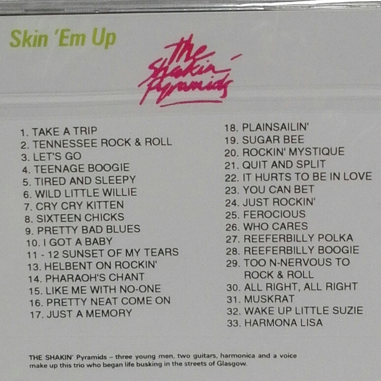 【送料無料・未使用・即決】“THE SHAKIN' PYRAMIDS”Skin ’Em Up 全33曲入りCD 