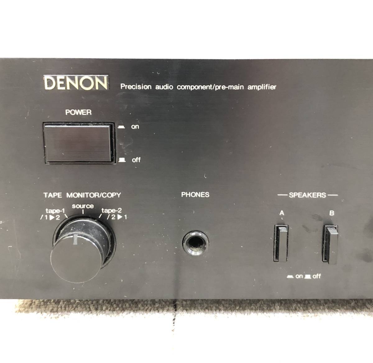 DENON デノン Precision audio component PMA-300V プリメインアンプ 通電確認済 ジャンク扱い 現状品 音響機器 オーディオ機器_画像7