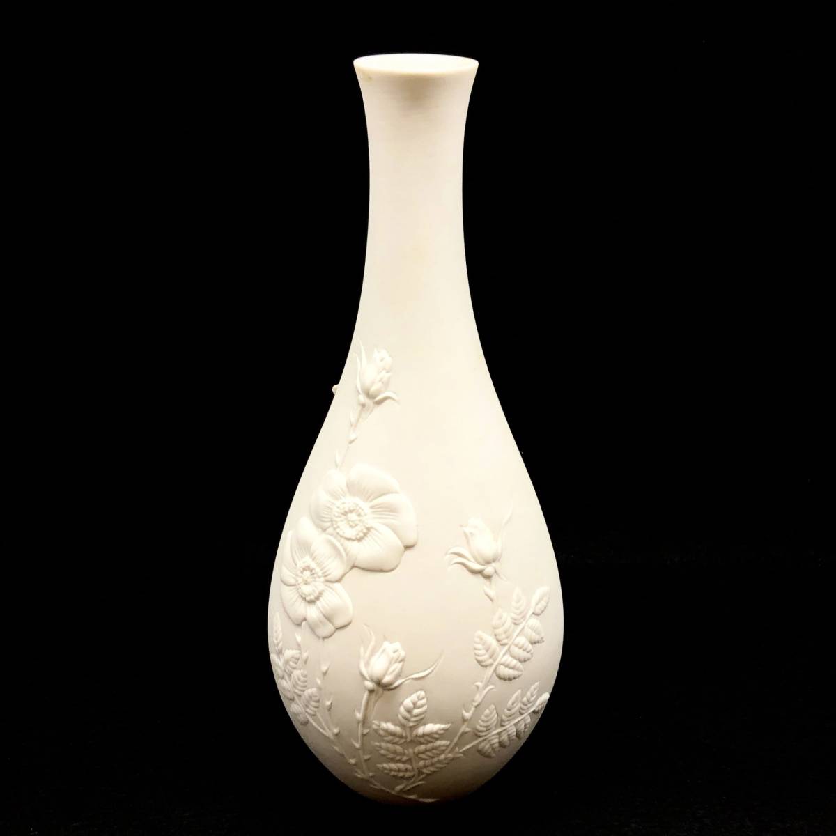 BAVARIA TIRSCHENREUTH 1838 花瓶 ババリア ティルシェンロイト 花器 一輪挿し 陶器 フラワーベース 花 蝶 ホワイト インテリア #8750-1_画像4