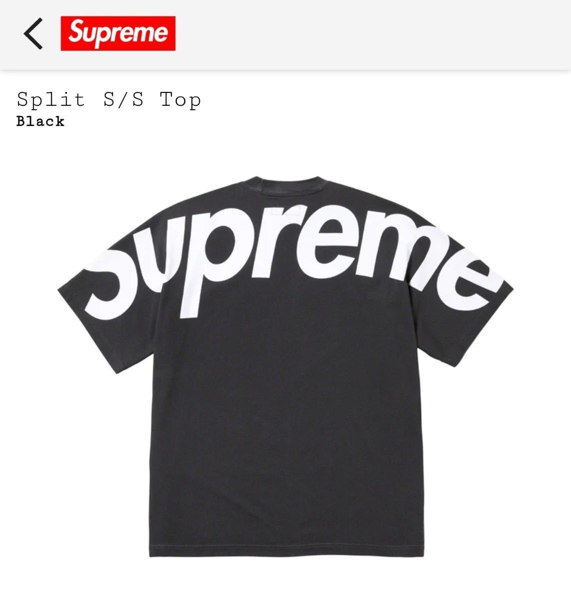 Supreme Split S/S Top 黒 XL