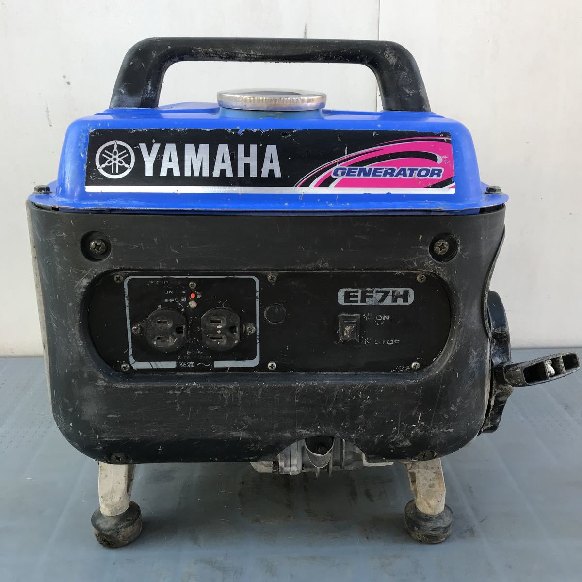 YAMAHA[EF7H] portable generator * operation OK: Real Yahoo auction