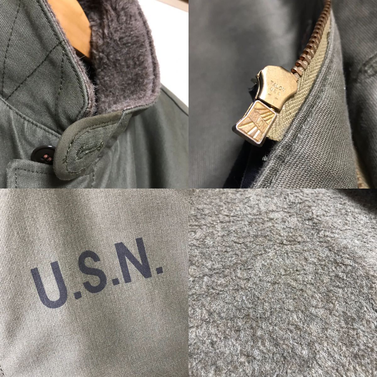 美品/THE FEW/N-1/デッキジャケット/ザフュー/オリーブ/サイズ40/アルパカ/US NAVY/米軍/USN/ミリタリー/サンプル品/海軍/NXsx-83055_画像10