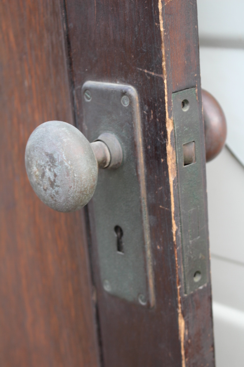 [ самовывоз ] быстрое решение #. павильон [ античный стекло ] дверь # ширина 73cm# латунь ручка двери шарнир # из дерева дверь дверь старый двери Showa Retro старый инструмент антиквариат Vintage 