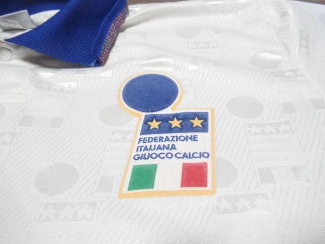 【正規品】イタリア代表 1994年 アウェイ用 半袖 Lサイズ UK製_画像8