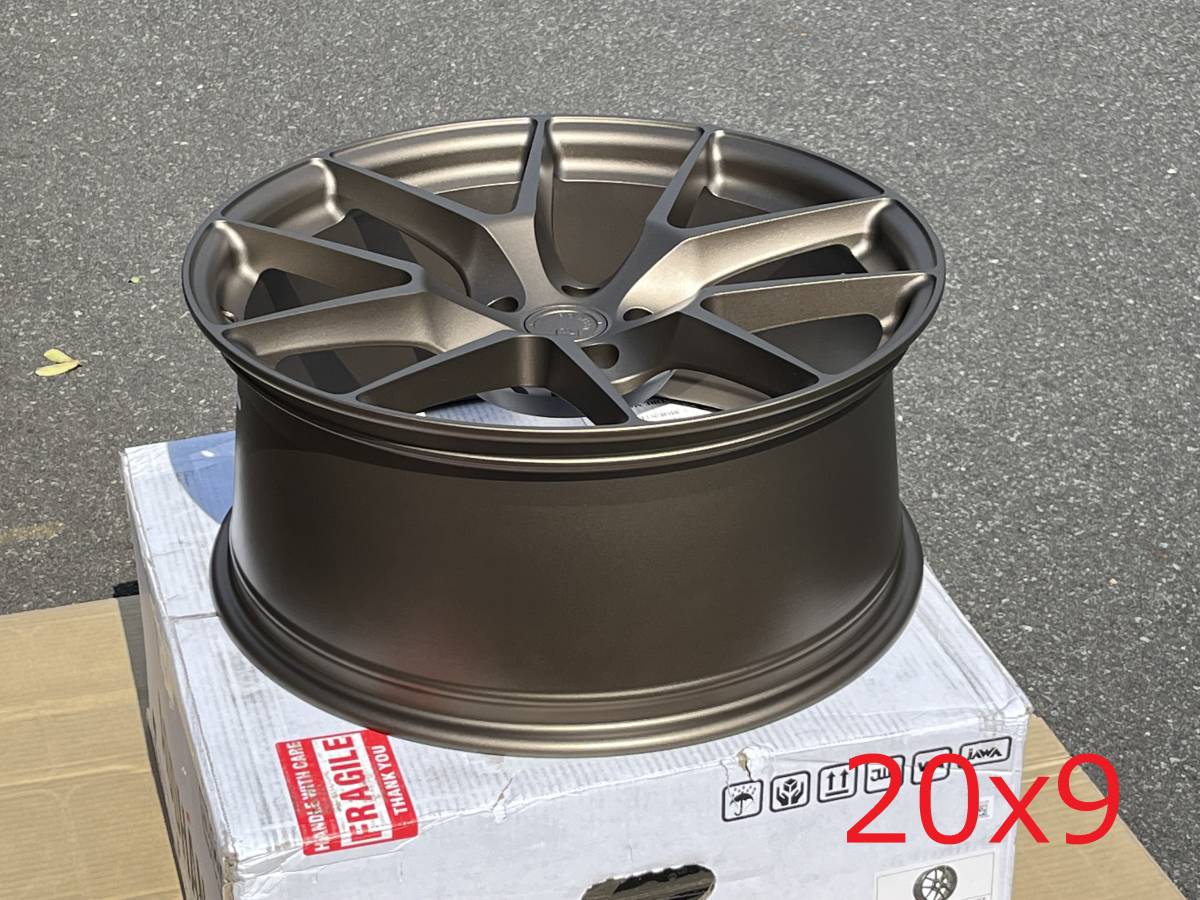 新品！Aodhan AFF7 20x9+30 5穴 PCD112 Matte Bronze フローフォーミング製法 深リム Concave USDM_画像2