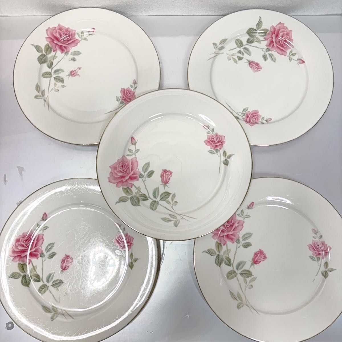 オールドノリタケ Nittoroyal Ivory バラ柄 ローズ 大皿5枚 花柄 オールドノリタケ Nittoroyal Ivory バラ柄 ローズ 大皿5枚 花柄
