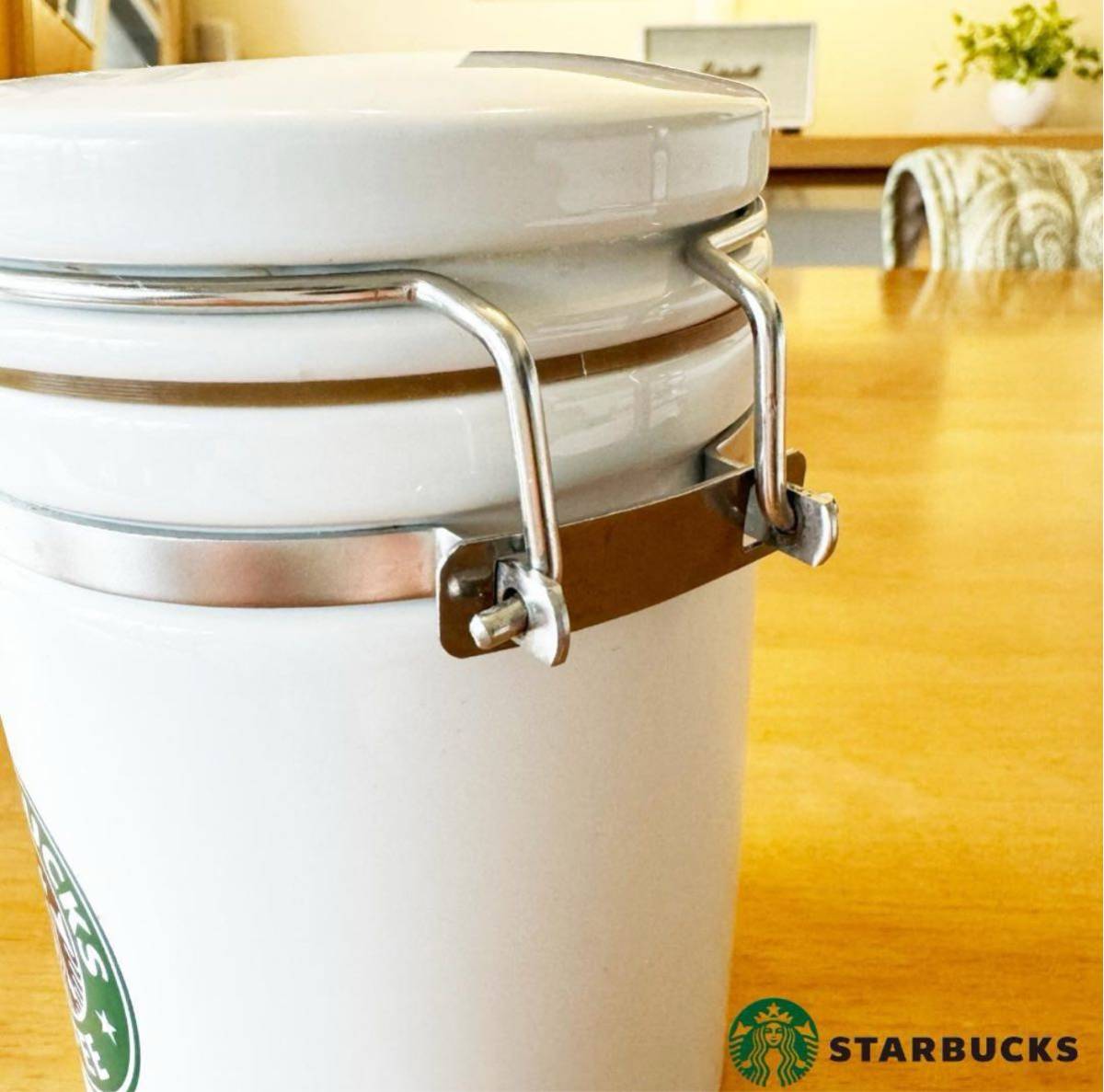 ★美品★スターバックスコーヒー★キャニスター★密閉 コーヒー豆 保存容器_画像6