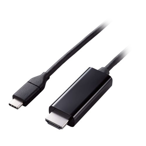 エレコム USB Type-C(TM)用HDMI映像変換ケーブル(やわらかタイプ) MPA-CHDMIY20BK /l_画像1