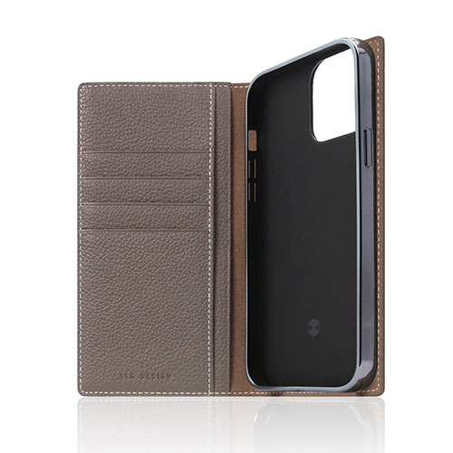 まとめ得 SLG Design Full Grain Leather Case for iPhone 13 Pro 手帳型ケース エトフクリーム SD22125i13PEC x [2個] /l_画像3